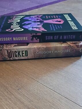 Gregory Maguire Paperback Bundle - Purple & Brown Covers